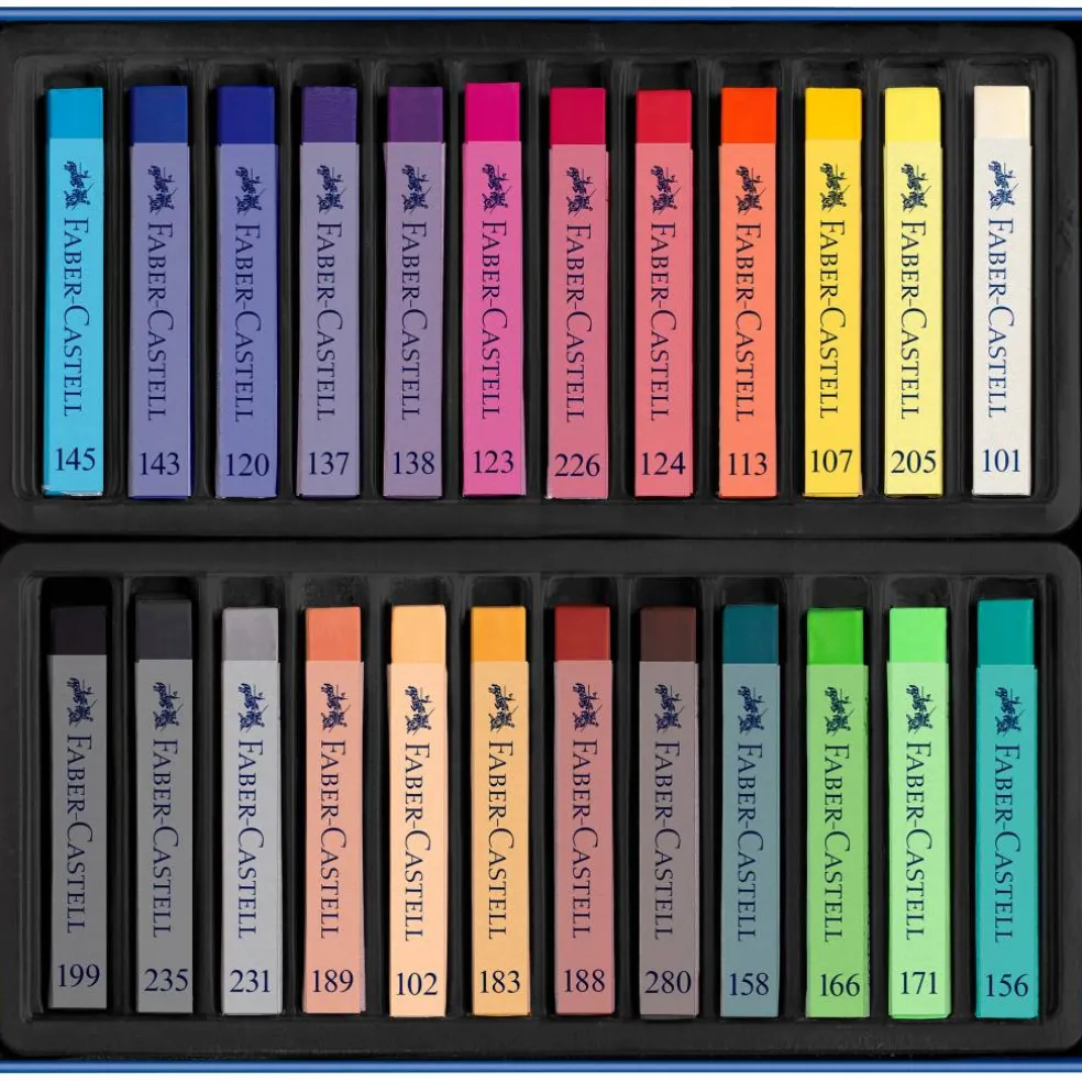 Faber-Castell® Full Length 24 Color Soft Pastel Stick Set