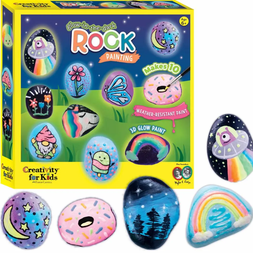 Faber-Castell® Glow in the Dark Rock Painting Kit
