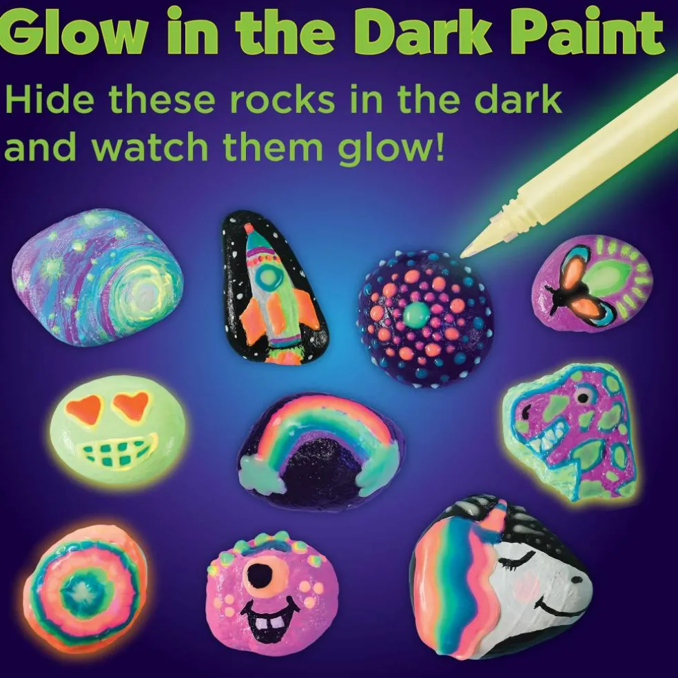 Faber-Castell® Glow in the Dark Rock Painting Kit