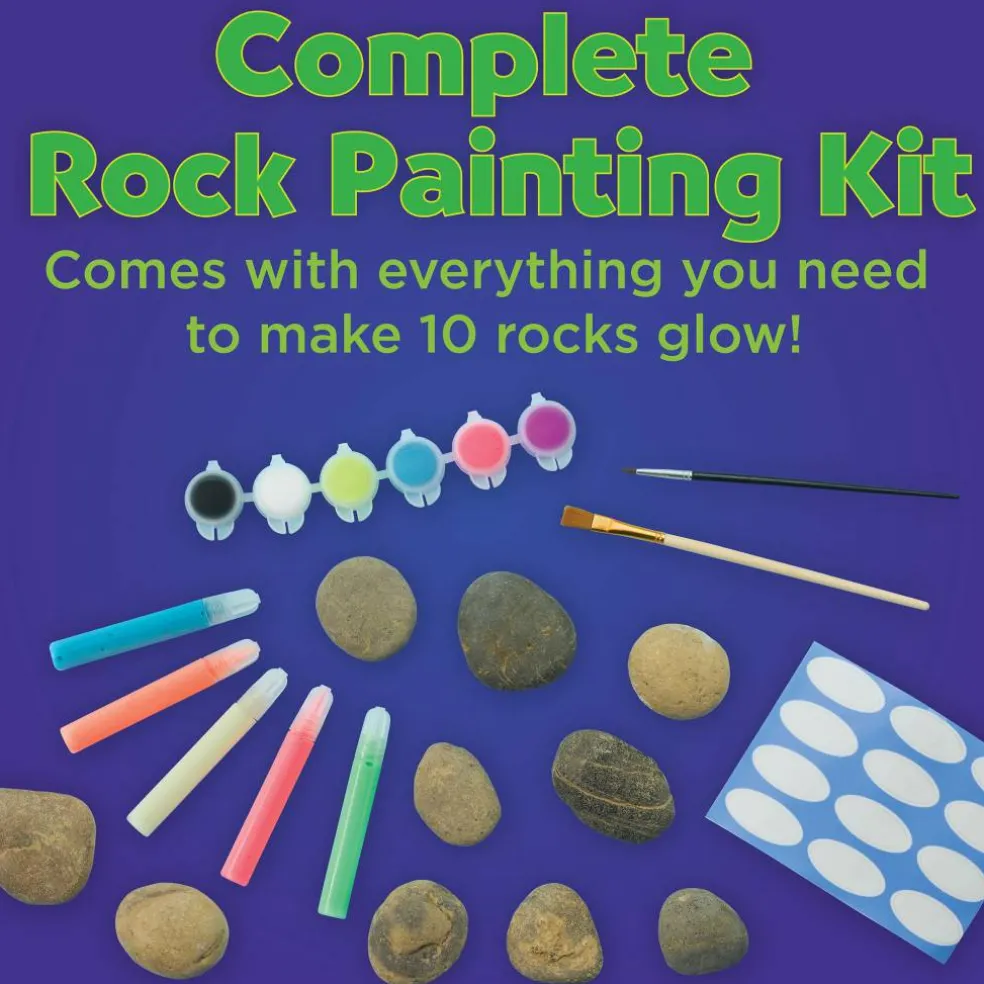 Faber-Castell® Glow in the Dark Rock Painting Kit