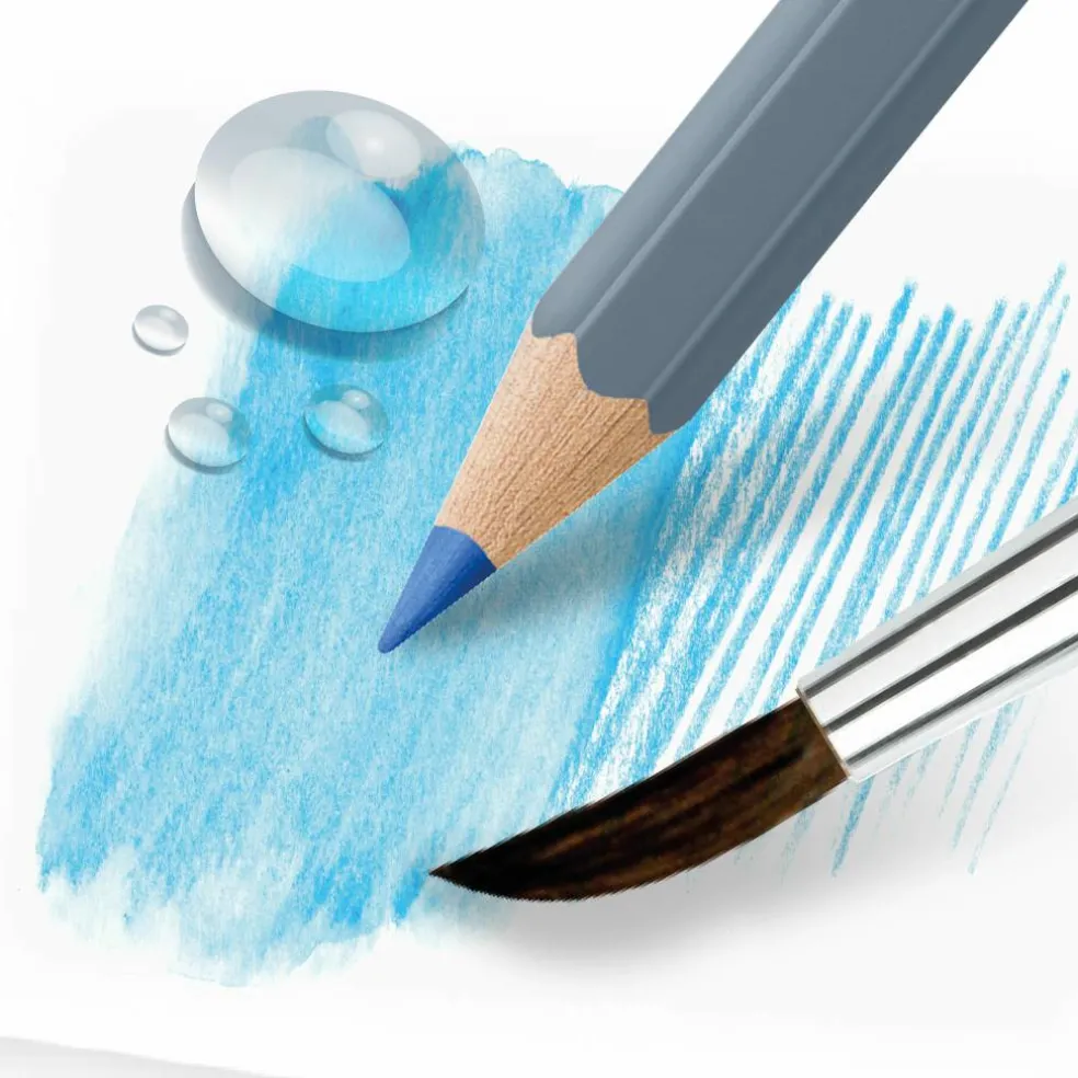 Faber-Castell® Goldfaber Aqua 48 Color Watercolor Pencil Set