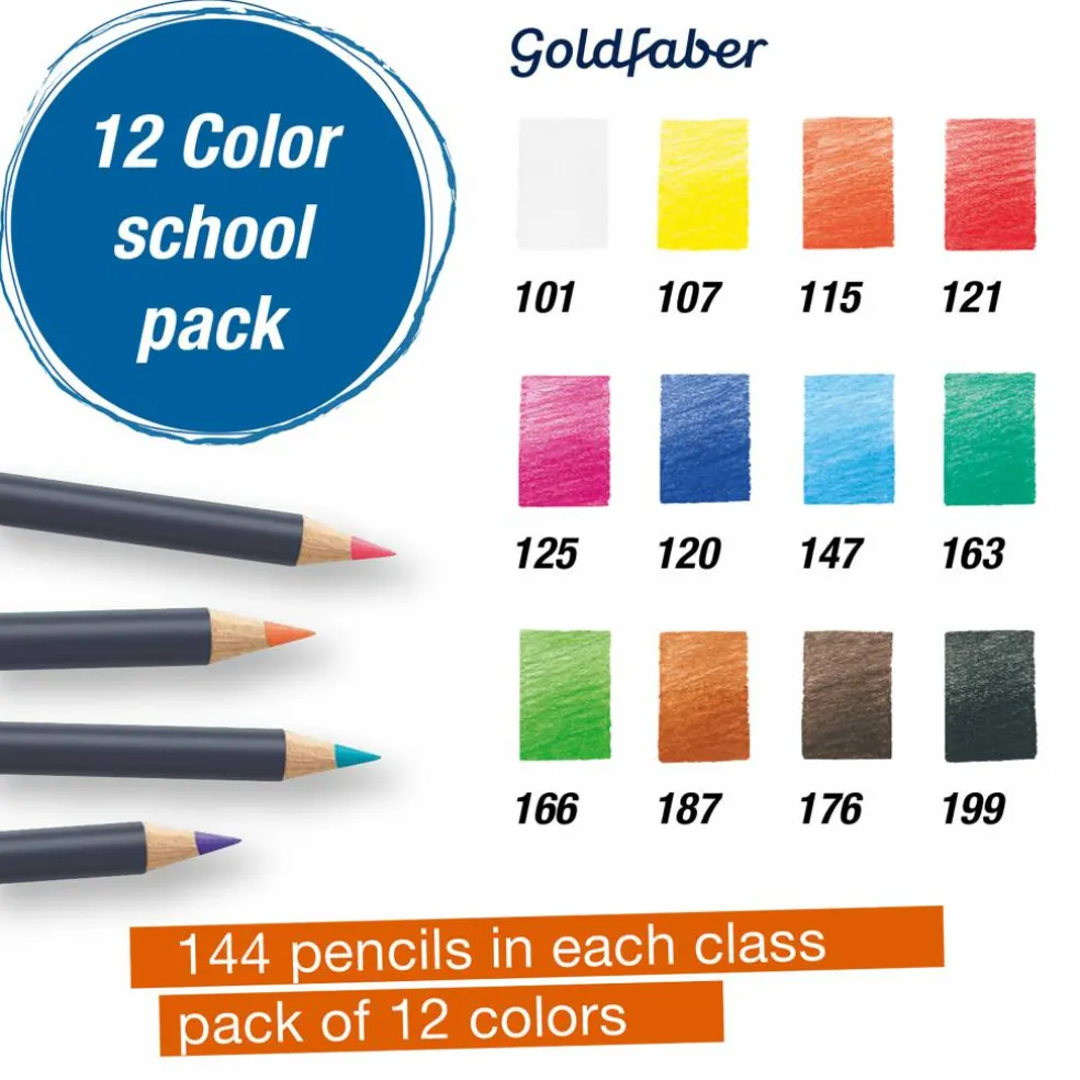 Faber-Castell Goldfaber Color Pencil Class Pack Set
