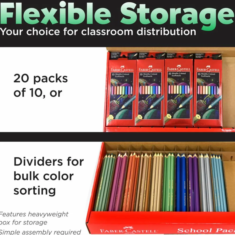 Faber-Castell® Metallic EcoPencil School Pack