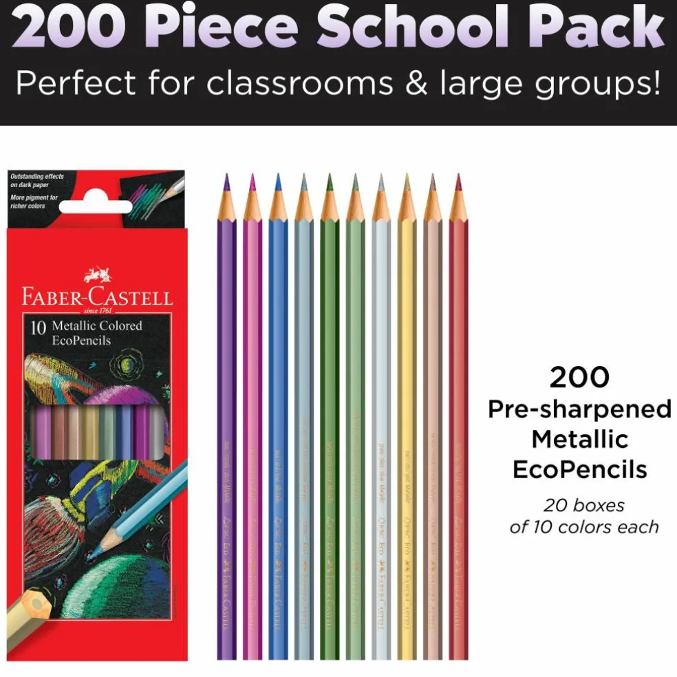 Faber-Castell® Metallic EcoPencil School Pack
