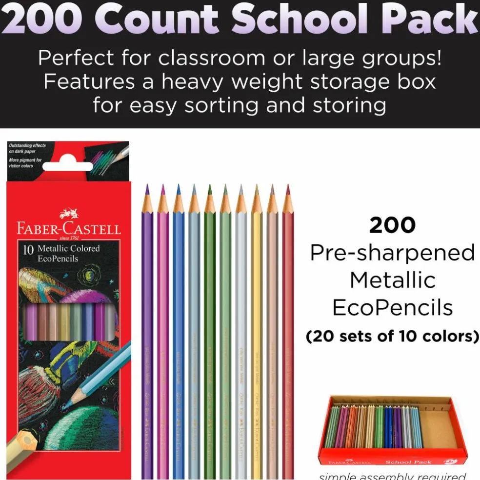 Faber-Castell® Metallic EcoPencil School Pack