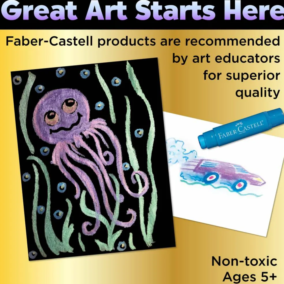 Faber-Castell® 120-Piece Metallic Gel Stick School Pack