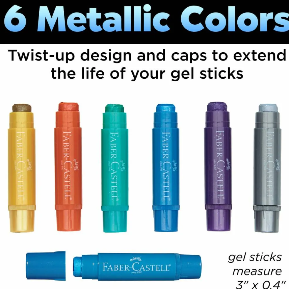 Faber-Castell® 120-Piece Metallic Gel Stick School Pack
