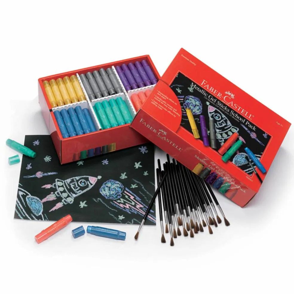 Faber-Castell® 120-Piece Metallic Gel Stick School Pack