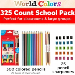 Faber-Castell® 300-Piece World Colors Pencil School Pack