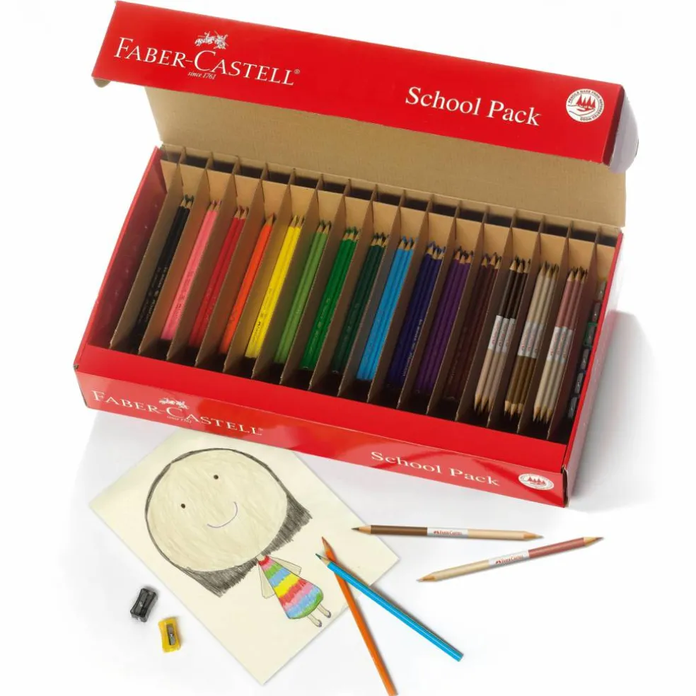 Faber-Castell® 300-Piece World Colors Pencil School Pack
