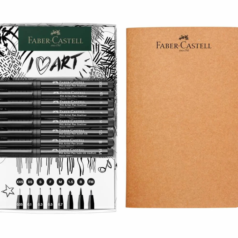 Faber-Castell Pitt Artist Pen & Notebook Set
