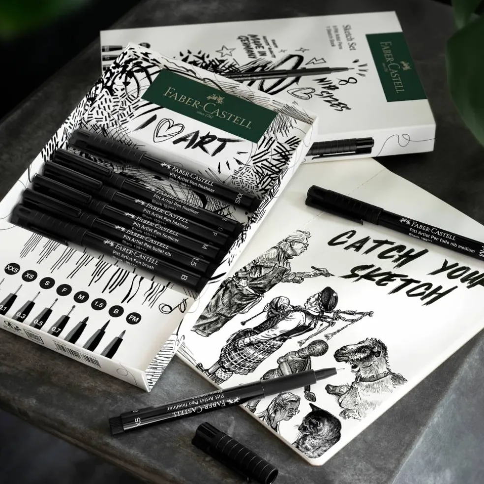Faber-Castell Pitt Artist Pen & Notebook Set