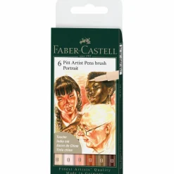 Faber-Castell® PITT® 6 Color Artist Brush Pen Set