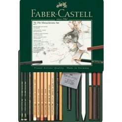 Faber-Castell Pitt 21 Color Monochrome Pencil Set