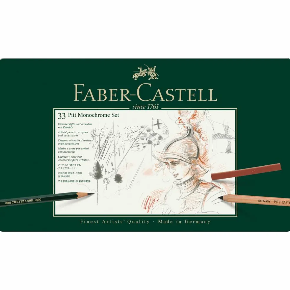 Faber-Castell Pitt Monochrome 33-Piece Set