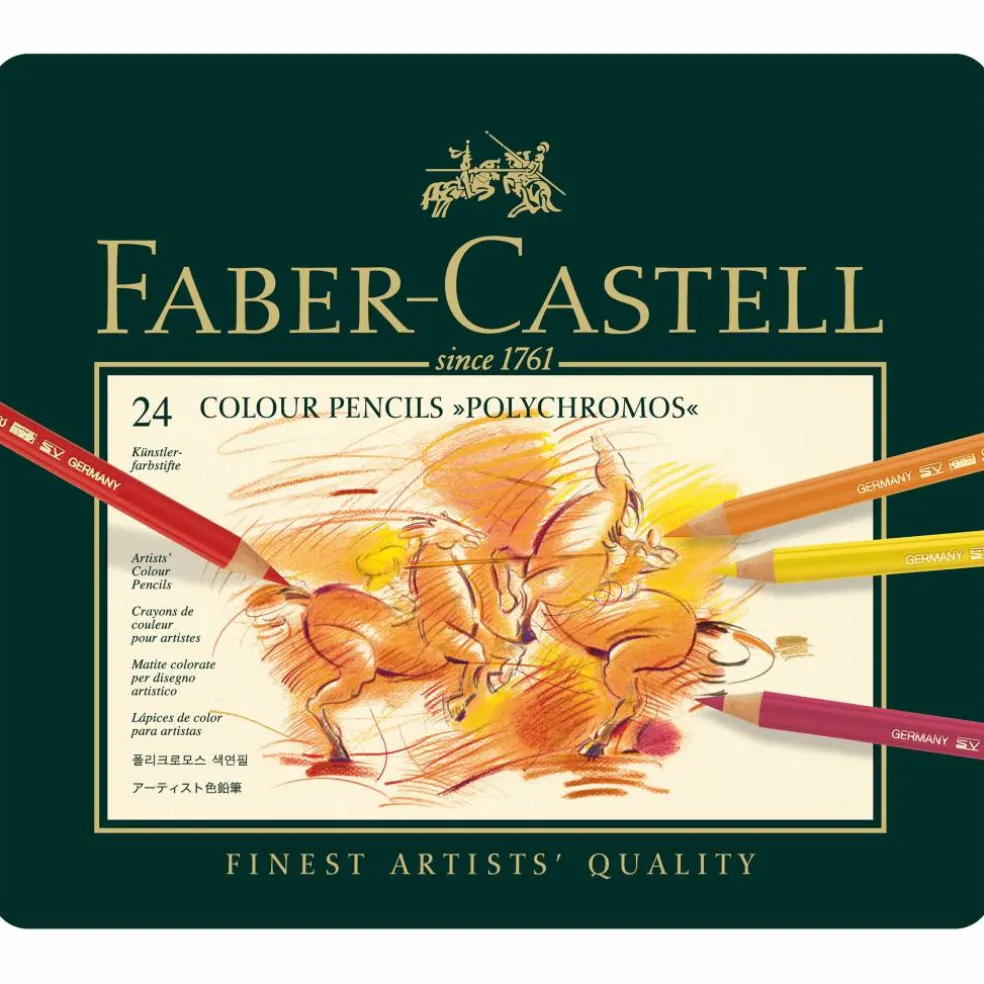 Faber-Castell Polychromos 24 Color Pencil Set
