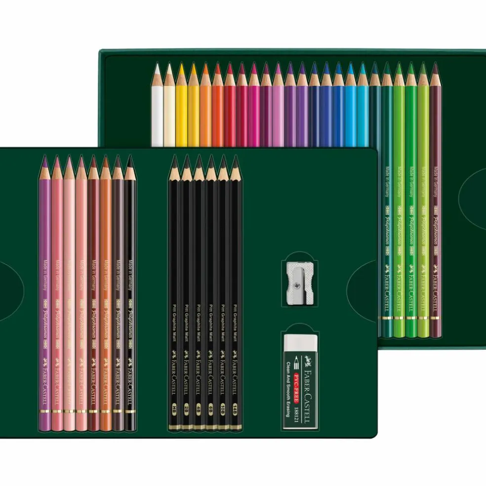Faber-Castell Polychromos & Graphite Matte 40-Piece Pencil Set