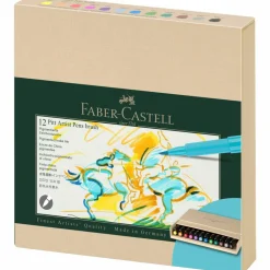 Faber-Castel Pitt Artist 12 Color Brush Pen Studio Set