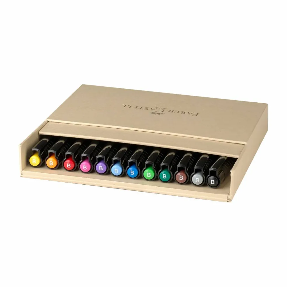 Faber-Castel Pitt Artist 12 Color Brush Pen Studio Set