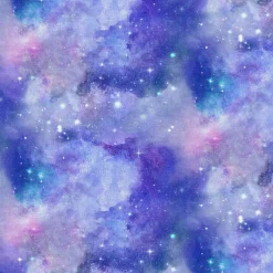 Fabric Editions Purple Celestial Cotton Fabric