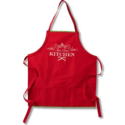 Fabric Holiday Design Apron - Mrs Claus' Kitchen