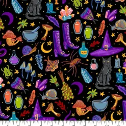 Fabric Traditions Halloween Toss Cotton Quilting Fabric