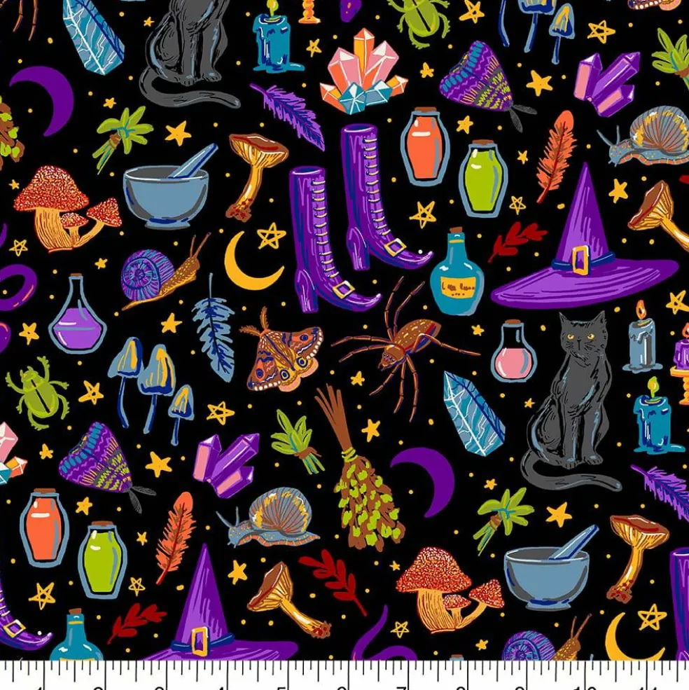Fabric Traditions Halloween Toss Cotton Quilting Fabric