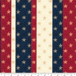 Fabric Traditions Heart of America Glitter Cotton Quilting Fabric