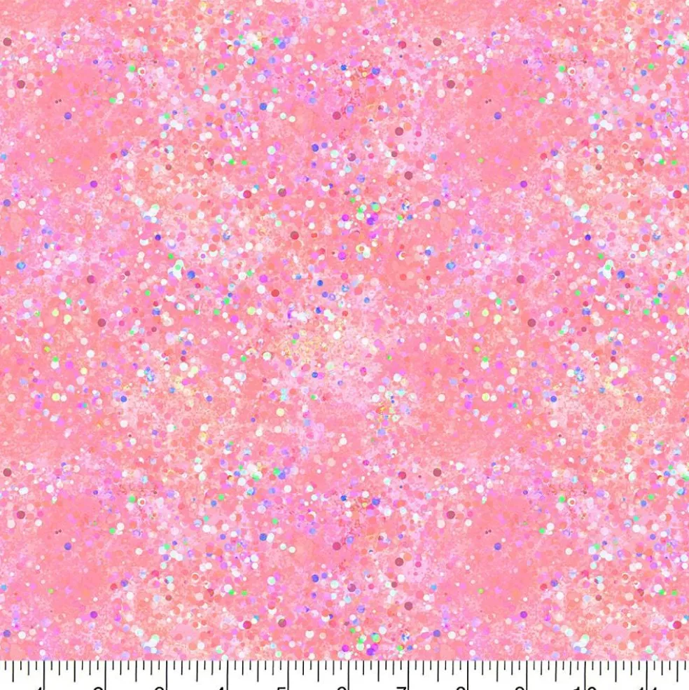 Fabric Traditions Pink Confetti Cotton Quilting Fabric