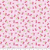 Fabric Traditions Pink Gingham Cherry Cotton Quilting Fabric