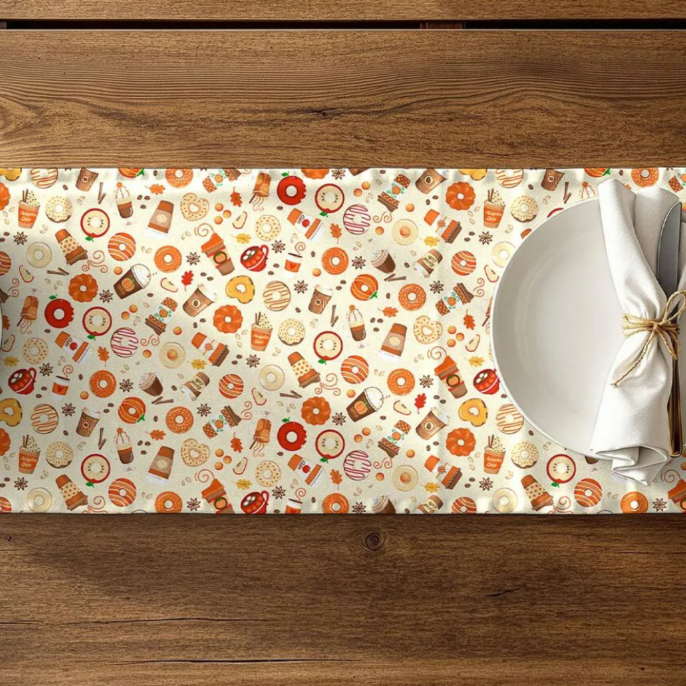Fabric Traditions Pumpkin Spice Cream Cotton Quilting Fabric