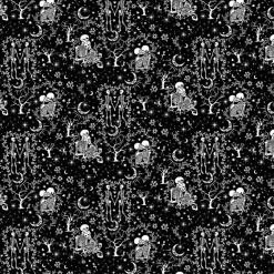 Fabric Traditions Sweetheart Skeletons Cotton Quilting Fabric