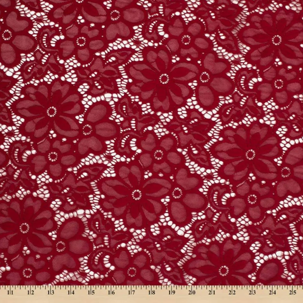 Fabric Wholesale Direct Floral Florence Stretch Lace Fabric