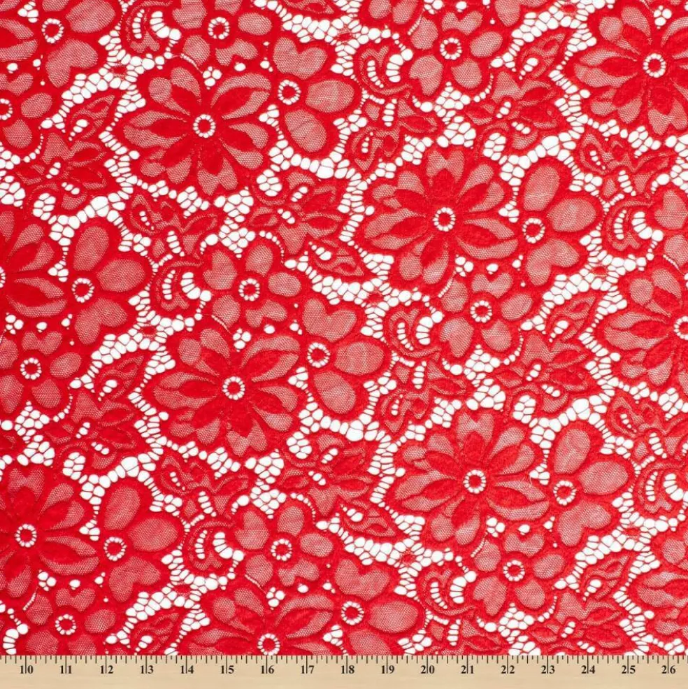 Fabric Wholesale Direct Floral Florence Stretch Lace Fabric