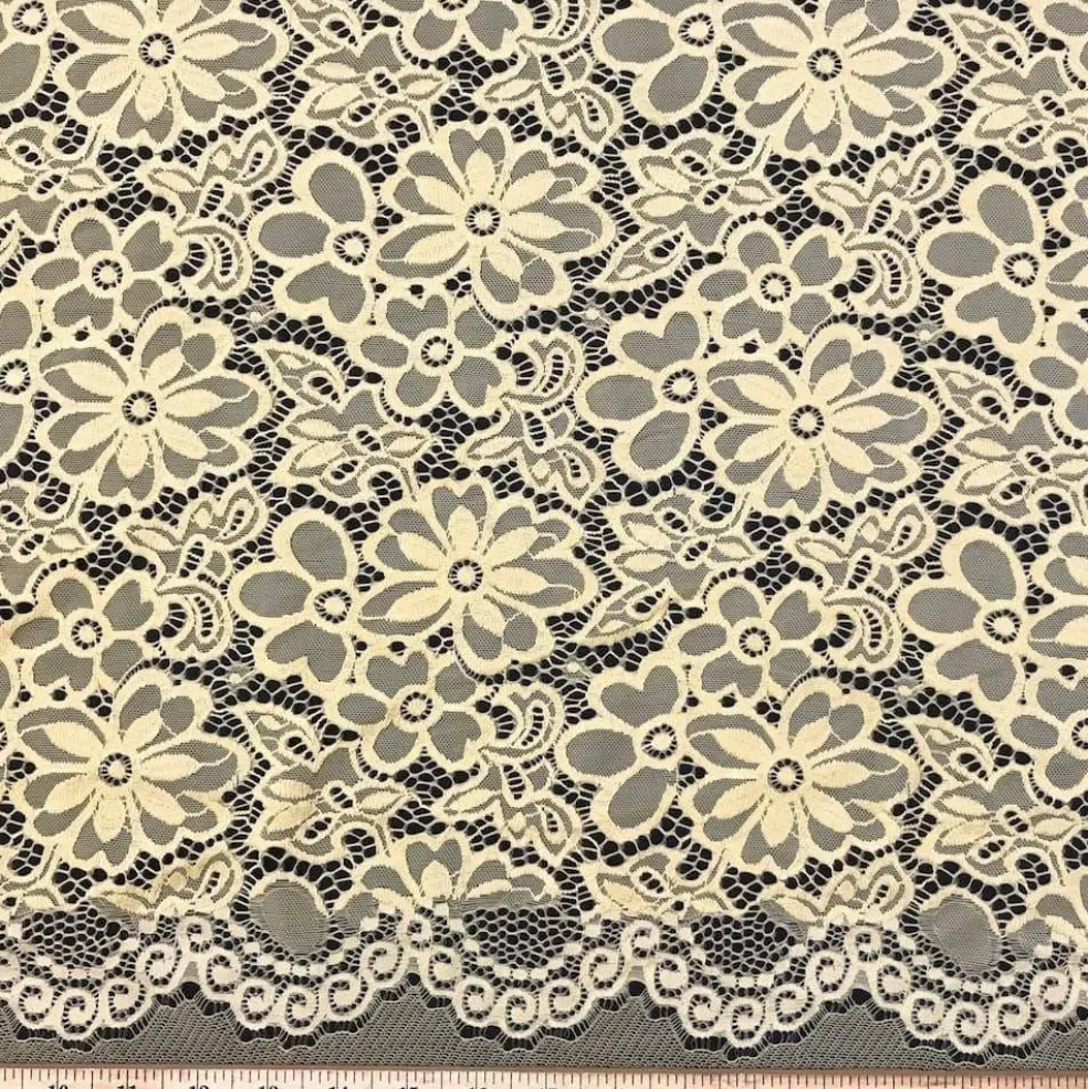 Fabric Wholesale Direct Floral Florence Stretch Lace Fabric