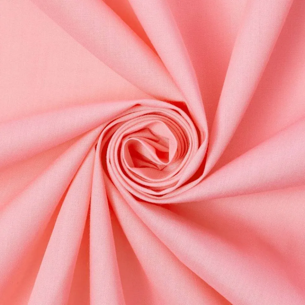 Fabric Wholesale Direct Solid Lightweight Cotton Polyester Blend Broadcloth Fabric