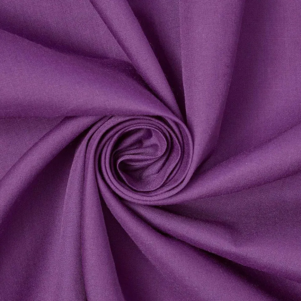 Fabric Wholesale Direct Solid Lightweight Cotton Polyester Blend Broadcloth Fabric