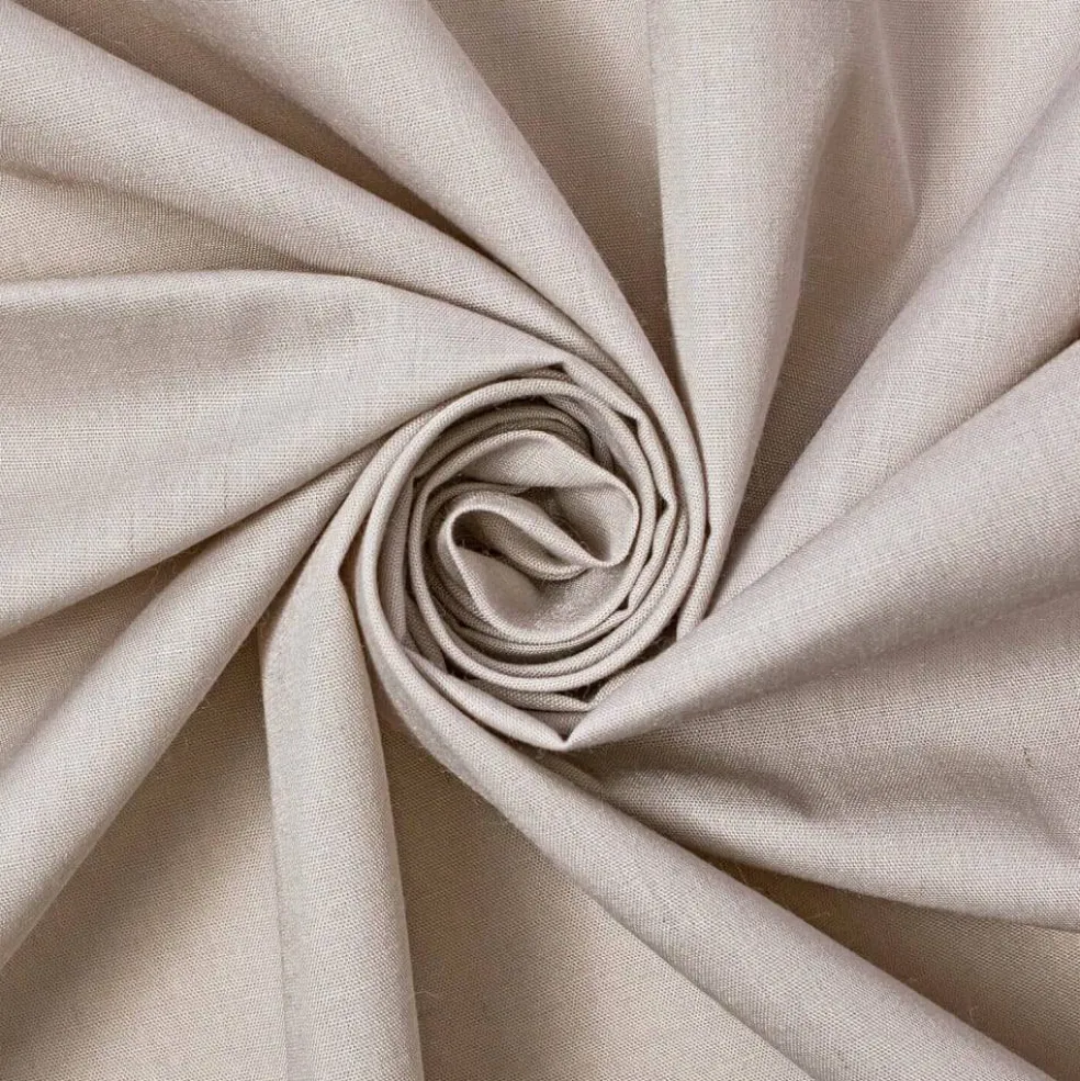 Fabric Wholesale Direct Solid Lightweight Cotton Polyester Blend Broadcloth Fabric