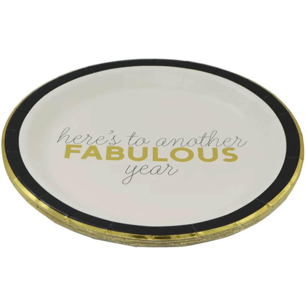 9" Fabulous Year Dinner Plates, 8ct. by Celebrate It™