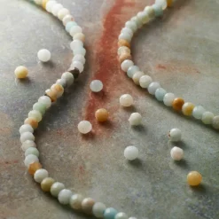 Faceted Amaonzite Round Beads, 2mm by Bead Landing™