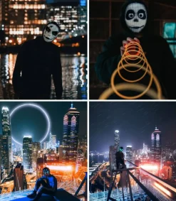 Face Transforming LED Mask with App Controlled - Programmable LED Halloween Mask Digital Luminous Mask for Costume Cosplay