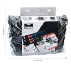 FA-102 | Essentials™ 32pc Manga Drawing & Sketching Travel Art Set