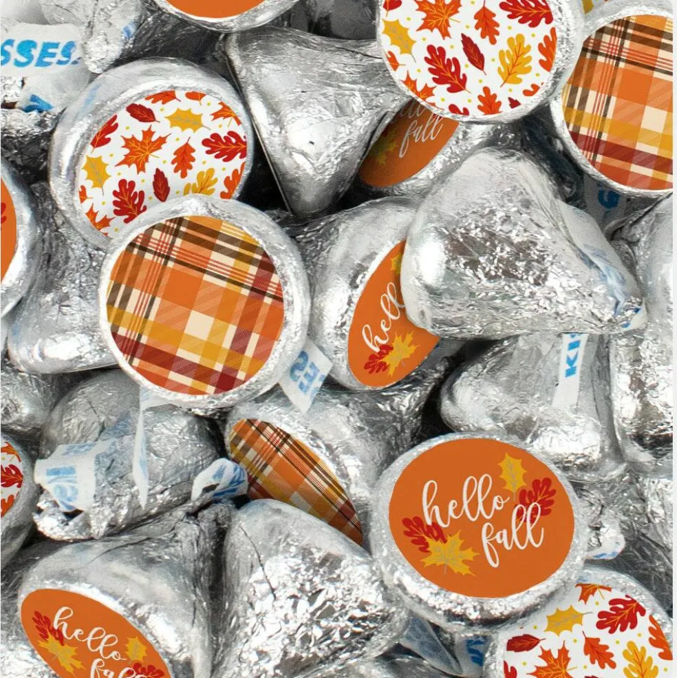 Fall Candy Party Favors Chocolate Hershey's Kisses Hello Fall