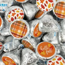 Fall Candy Party Favors Chocolate Hershey's Kisses Hello Fall