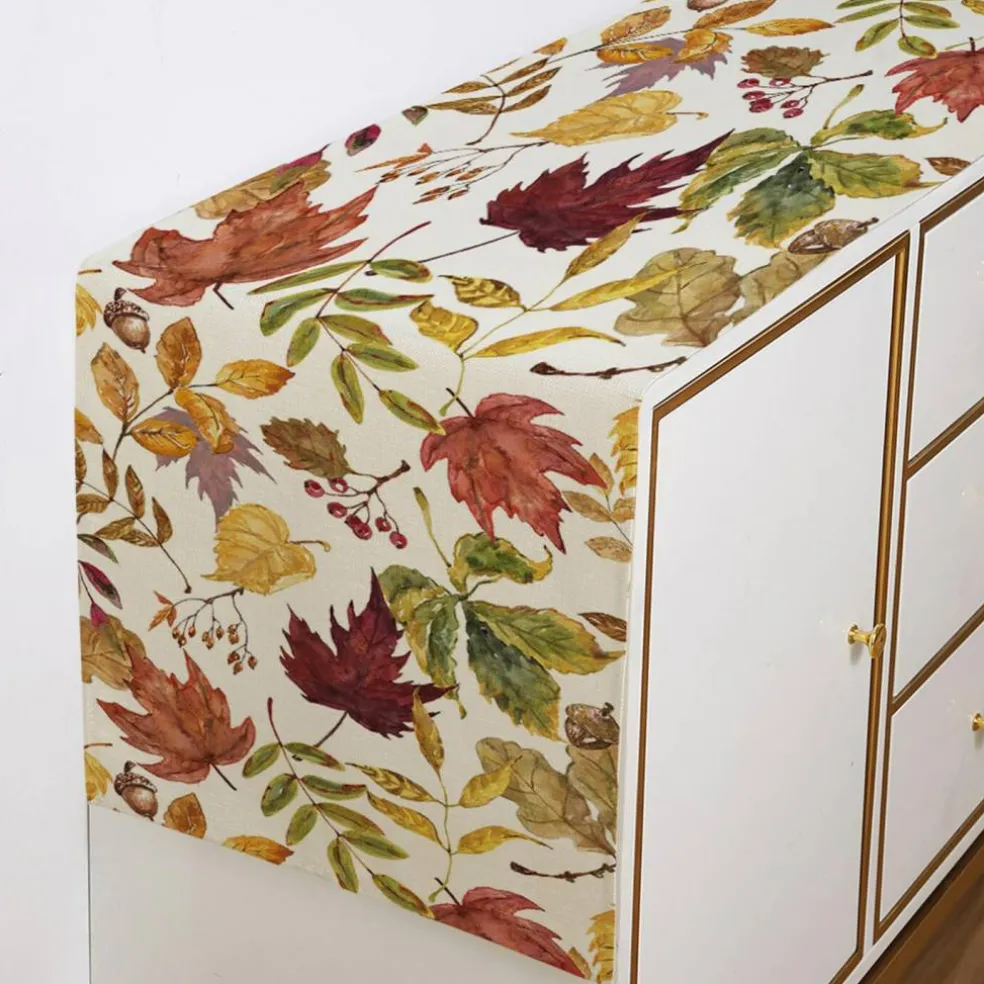 Fall Decorations for Home, Fall Maple Leaves Table Runner