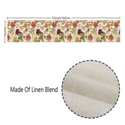 Fall Decorations for Home, Fall Maple Leaves Table Runner