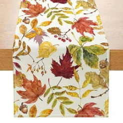 Fall Decorations for Home, Fall Maple Leaves Table Runner