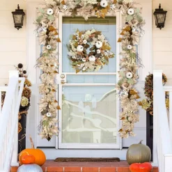 Fall Decorations for Home - 6Ft Autumn Maples Leaf Pumpkin Berry Garland