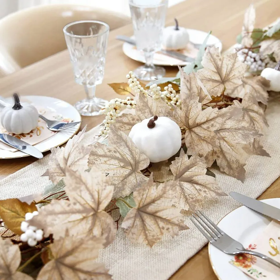 Fall Decorations for Home - 6Ft Autumn Maples Leaf Pumpkin Berry Garland