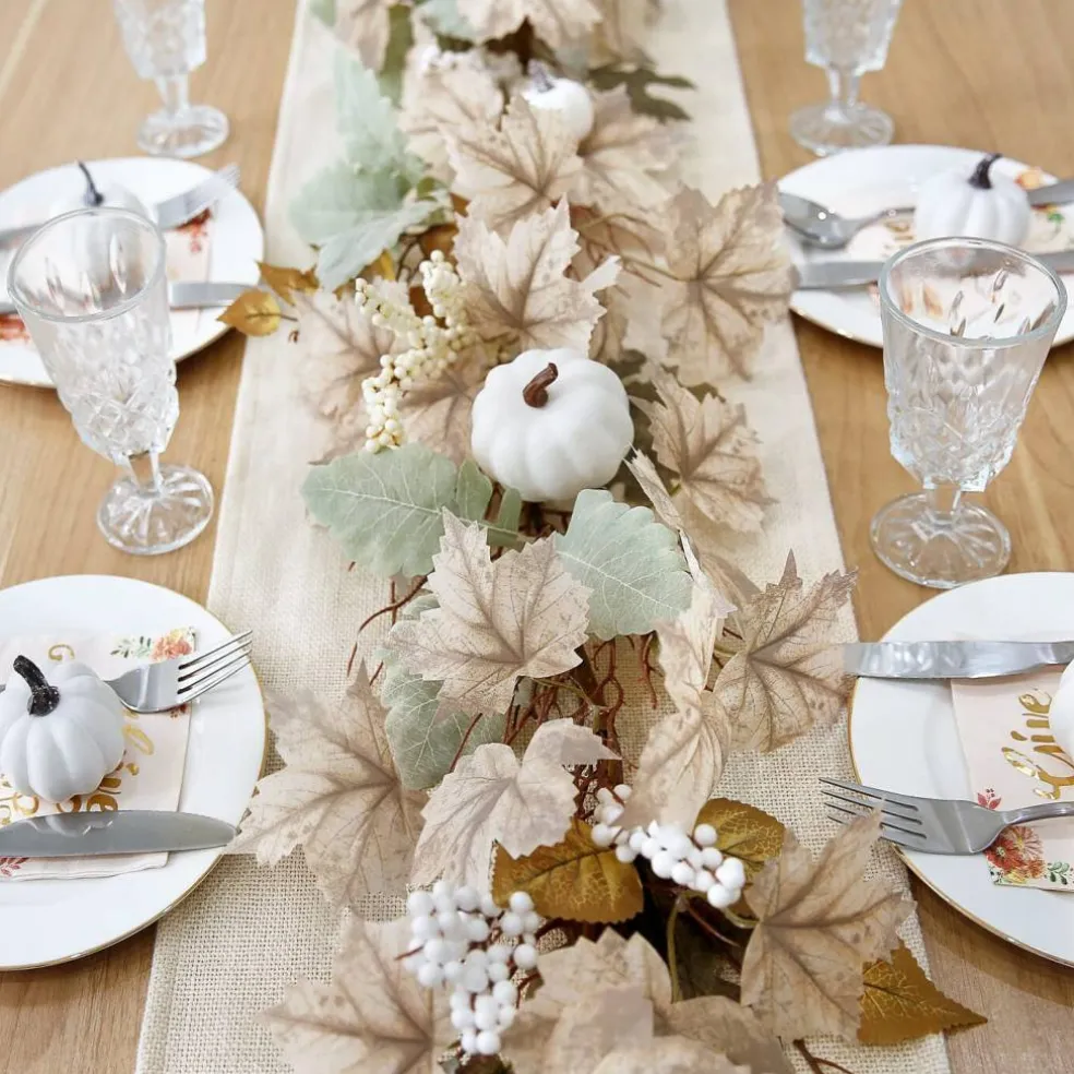 Fall Decorations for Home - 6Ft Autumn Maples Leaf Pumpkin Berry Garland